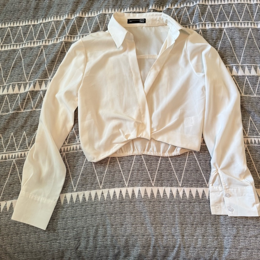 Women's White Button Down Shirt